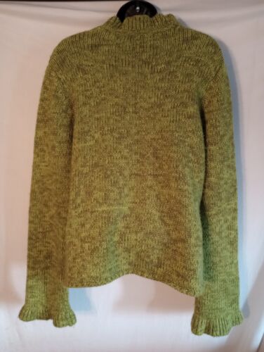 Sydney Easton Women's Size XLarge Green Knitted Sweater