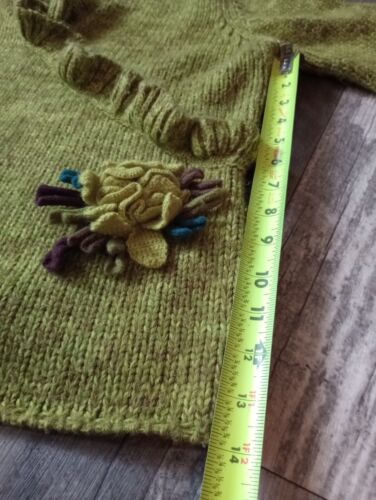 Sydney Easton Women's Size XLarge Green Knitted Sweater