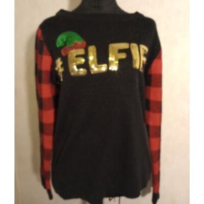 Self Esteem Women's Size Medium Elfie Christmas Sweater