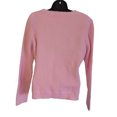 Tommy Hilfiger Jeans Women's Size XL 1/4 Zip Pink Sweater