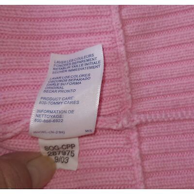 Tommy Hilfiger Jeans Women's Size XL 1/4 Zip Pink Sweater