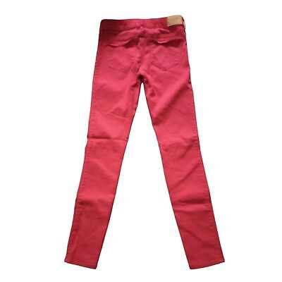 Abercrombie & Fitch Women's Size 00 Red Skinny Jeans