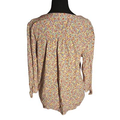 Rose & Thyme Women's Size Large Floral Blouse