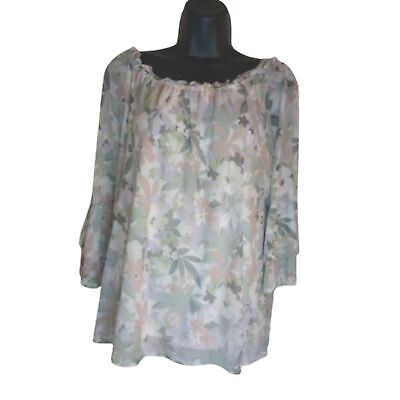 Apt. 9 Women's Size Large Floral Blouse