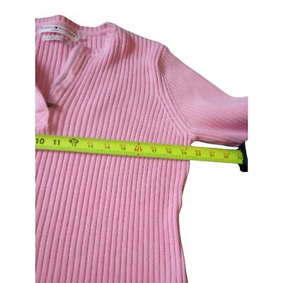 Tommy Hilfiger Jeans Women's Size XL 1/4 Zip Pink Sweater