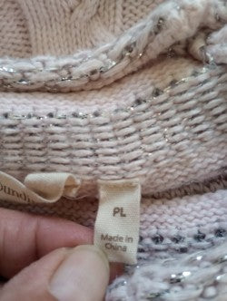 Soft Surroundings Women's Size Petite Large Pink Sweater