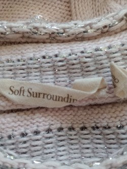 Soft Surroundings Women's Size Petite Large Pink Sweater