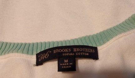 346 Brooks Brother Supima Cotton Women's Size M Sweater Set