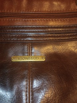 Stone & Co Bonded Leather Plugged In Phone Charging Tote