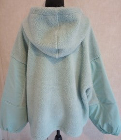 All In Motion Women's Size XXL Green Hooded Fleece Jacket - NWT